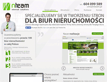 Tablet Screenshot of nteam.pl